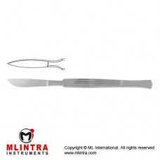 Dissecting Knife / Opreating Knife With Metal Handle Stainless Steel, 15 cm - 6" Blade Size 27 mm